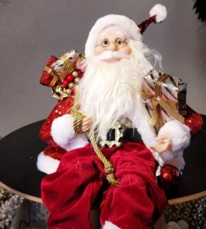 PAPAI NOEL SENTADO C/ PRESENTES 45CM CASA NATALE CS0099