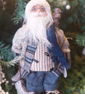 PAPAI NOEL PATINADOR 30CM CASA NATALE CS0150 CS0153