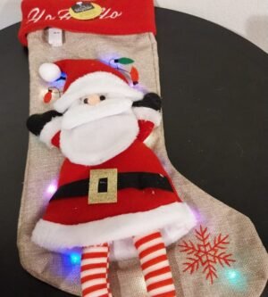 MEIA PAPAI NOEL LED 45CM WINCY NTD10082