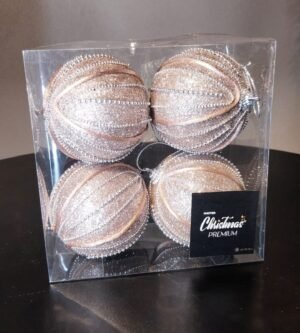 KIT BOLA 4 PCS 8CM CHAMPANHE NIPO HT0825