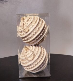 KIT BOLA 02 PCS DECORADA 10CM CASA NATALE CE0162