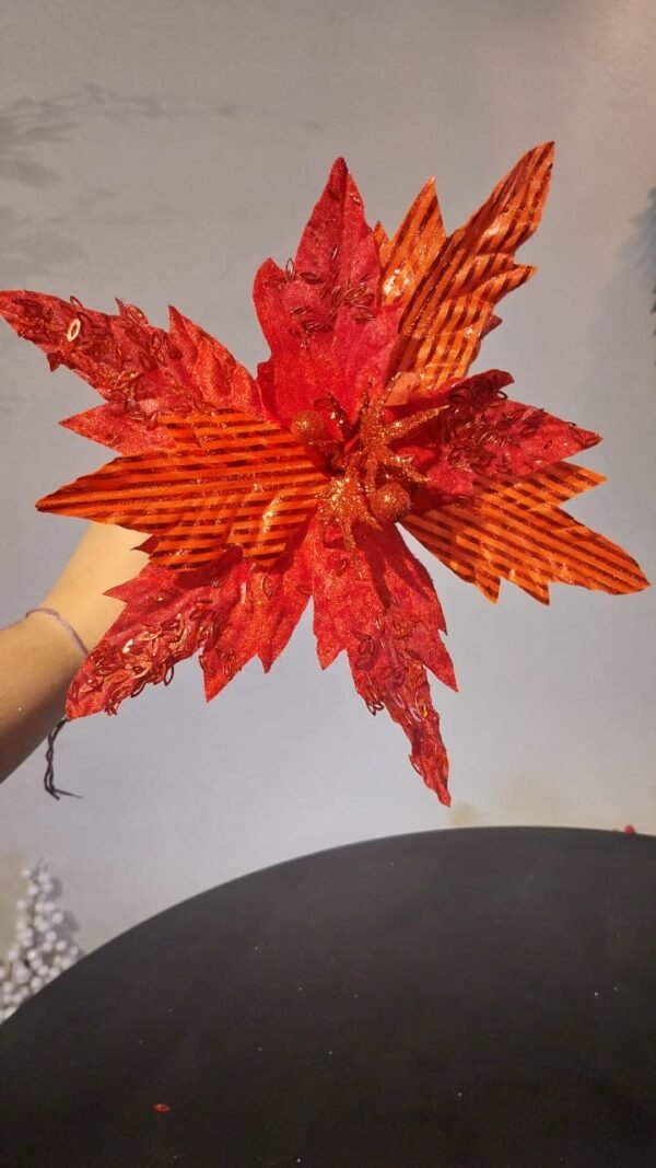 POINSETIA 35X25CM VERMELHA X8 CASA NATALE CF0299