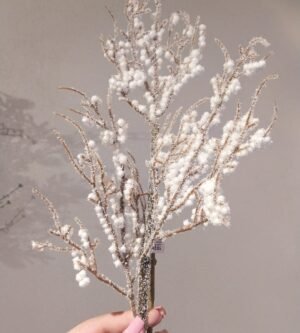 HASTE BERRY BRANCO NEVADO 63CM CASA NATALE CF1256