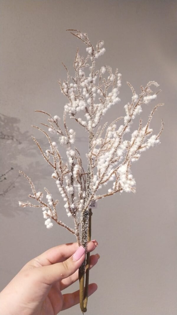 HASTE BERRY BRANCO NEVADO 63CM CASA NATALE CF1256