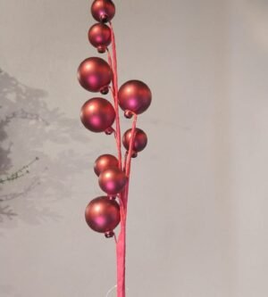 HASTE COM BOLINHAS 55CM VERMELHO CASA NATALE CF1276
