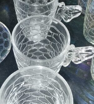 CJ CANECA 04 PCS BEE 200ML VIDRO TRANSPARENTE HAUSKRAFT CANC216