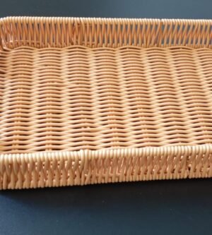 BANDEJA RETANGULAR RATTAN AUTUMN 30X20CM HAUSKRAFT RTAN019
