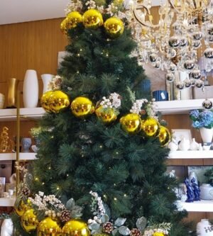 ARVORE DE NATAL 1,8M PINHEIRO 827GLS C250 LED WM PISCA B AP518