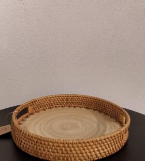 BANDEJA CIRCULAR DUO RATTAN 30CM COPA&CIA 309249