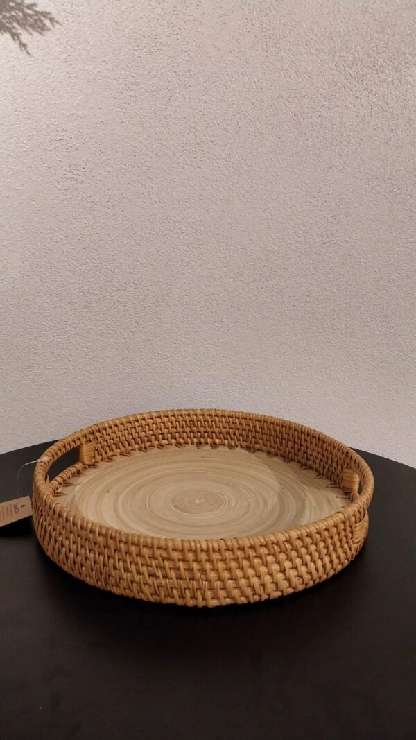 BANDEJA CIRCULAR DUO RATTAN 30CM COPA&CIA 309249
