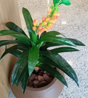BROMELIA FINGER LARANJA KAZA DECORE KD0737