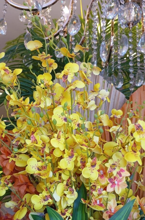ORQUIDEA CHUVA DE OURO AMARELA KAZA DECORE KD0888