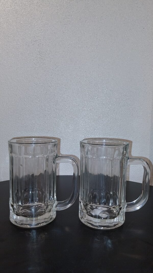 CJ CANECAS CHOPP 02 PCS 430ML VIDRO SHOCK IMPORTS ASH-25.0320