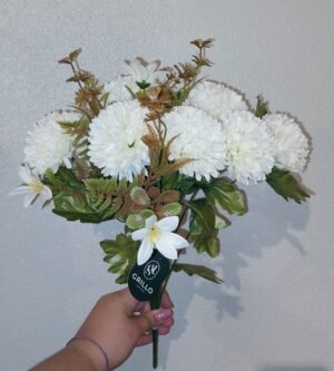 BUQUE CRISANTEMO X11 CREME GRILLO 57813-010