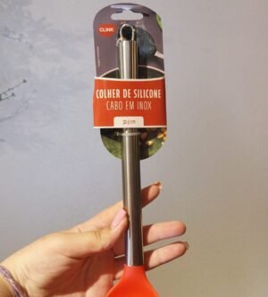 UTENSILIO DE COZINHA EM SILICONE E CABO INOX CLINK UNIDADE