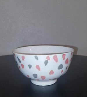 BOWL PORCELANA GARDEN HEART 13X7CM LYOR 5224 8618