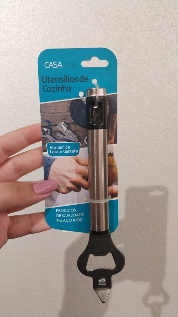 ABRIDOR DE LATAS INOX 18CM CASA ONZE C700-1