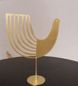 ESCULTURA PASSARO EM METAL MART 14999