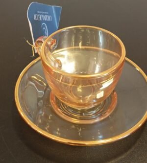CJ XICARA CAFE 04 PCS COM PIRES MENFIS 85ML CRISTAL AMBAR HAUSKRAFT JGXC091AB