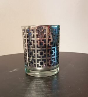 CASTICAL SQUARES PRATA/PRETO 12CM 6052