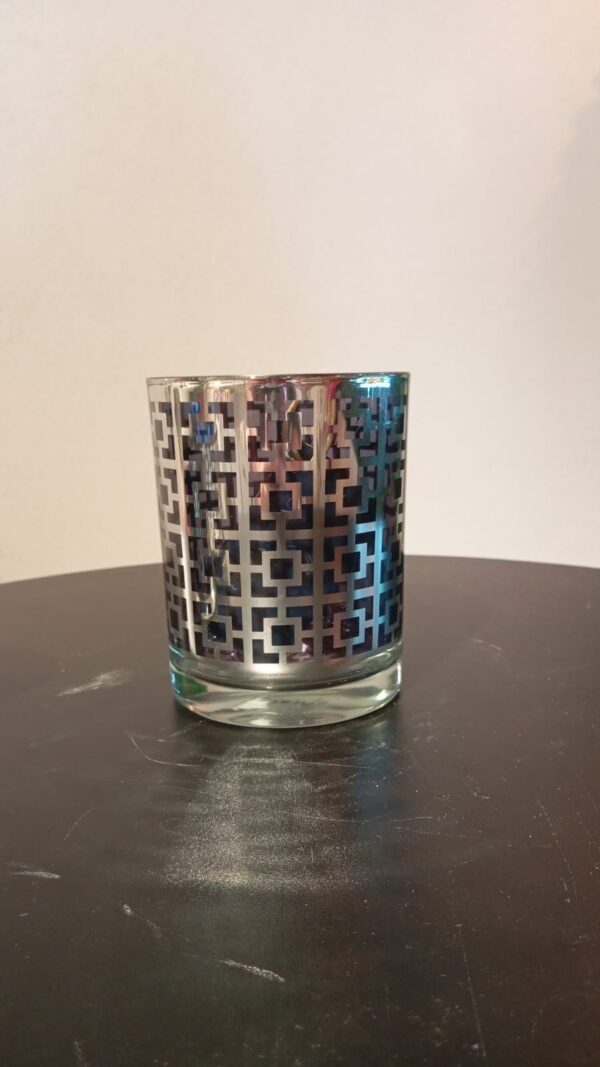 CASTICAL SQUARES PRATA/PRETO 12CM 6052