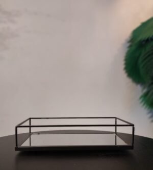 BANDEJA RETANGULAR BLACK METAL MIMO AC20258