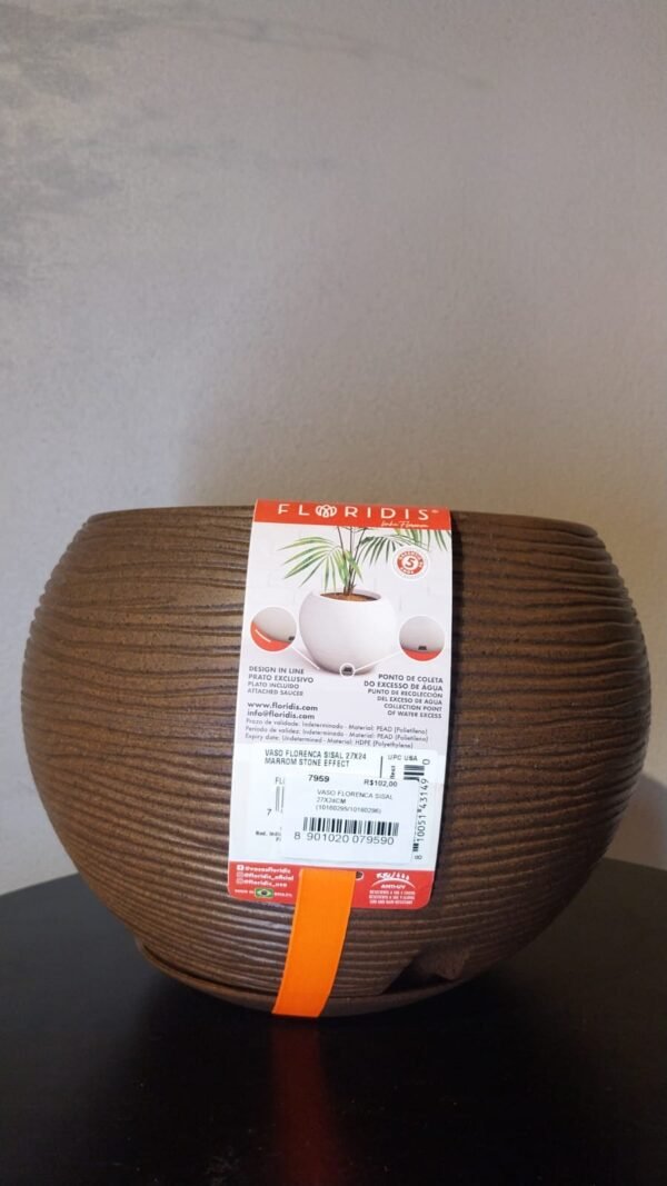 VASO FLORENCA SISAL 27X24CM 10160295 10160296
