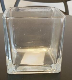 VASO VIDRO QUADRADO 8CM RIO TIJUCAS 182133