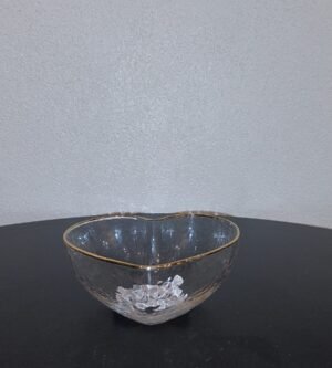 BOWL BOROSSILICATO HEART BORDA DOURADA 12X11X5CM WOLFF 28343