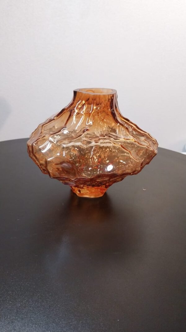VASO DE VIDRO AMBAR AILTON DESIGN CVT0013