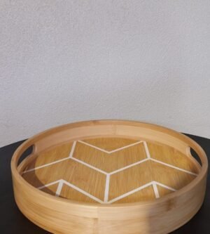 BANDEJA REDONDA BAMBU 30CM HAUSKRAFT TBBU061