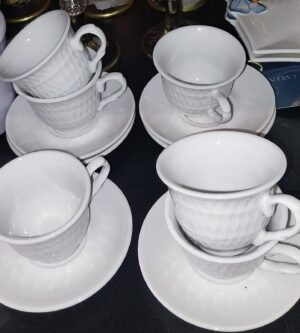 CJ XICARA CAFE 12 PCS ASDRA 65ML BRANCO HAUSKRAFT JGCX071/BR