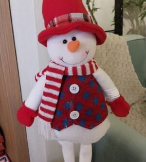 BONECO DE NEVE C/ CARTOLA 50CM CASA NATALE CL1014