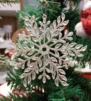 PENDENTE FLOCO DE NEVE 11CM CASA NATALE CA0069