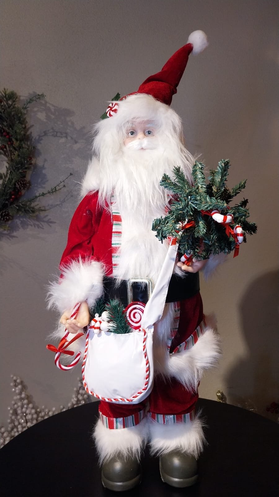 PAPAI NOEL C/ PINHEIRO 60CM CASA NATALE CS0134