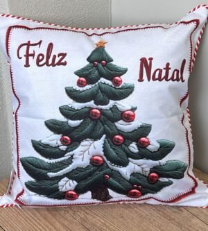 ALMOFADA 43X43CM NATALINA COM CORDAO 547